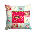 Clown Loach Fish Love Decorative Throw Pillow 14x14 Indoor Outdoor Accent Cushion, Fabric Cover with Insert for Sofa, Bed, Porch & Living Room