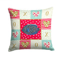 Emperor Angelfish Love Decorative Throw Pillow 14x14 Indoor Outdoor Accent Cushion, Fabric Cover with Insert for Sofa, Bed, Porch & Living Room
