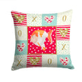 Lionhead Goldfish Love Decorative Throw Pillow 14x14 Indoor Outdoor Accent Cushion, Fabric Cover with Insert for Sofa, Bed, Porch & Living Room