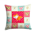 Oranda Red Cap Goldfish Love Decorative Throw Pillow 14x14 Indoor Outdoor Accent Cushion, Fabric Cover with Insert for Sofa, Bed, Porch & Living Room