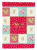Shubunkin Goldfish Love House Flag 28x40 Porch Sleeve Pole Decorative Outside Yard Banner Artwork Wall Hanging, Polyester