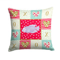Giant Gourami Love Decorative Throw Pillow 14x14 Indoor Outdoor Accent Cushion, Fabric Cover with Insert for Sofa, Bed, Porch & Living Room