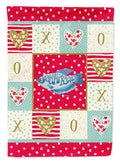 Opaline Gourami Love House Flag 28x40 Porch Sleeve Pole Decorative Outside Yard Banner Artwork Wall Hanging, Polyester