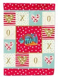 Severum Love House Flag 28x40 Porch Sleeve Pole Decorative Outside Yard Banner Artwork Wall Hanging, Polyester
