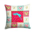 Sword Tail Guppy Love Decorative Throw Pillow 14x14 Indoor Outdoor Accent Cushion, Fabric Cover with Insert for Sofa, Bed, Porch & Living Room
