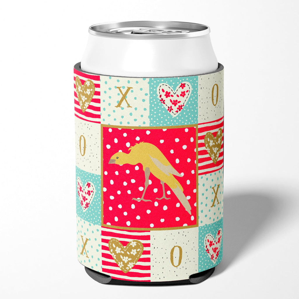 Belgian Hunchback Canary Love Can or Bottle Hugger Cooler Sleeve for Standard 12 oz Cans, Insulated Foam Beer & Soda Can Hugger Reusable