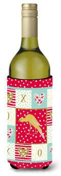 Belgian Hunchback Canary Love Wine Bottle Hugger Gift Sleeve for Standard 750 ml Bottles, Insulated Reusable Also Fits Mini Shot & Pint Bottles