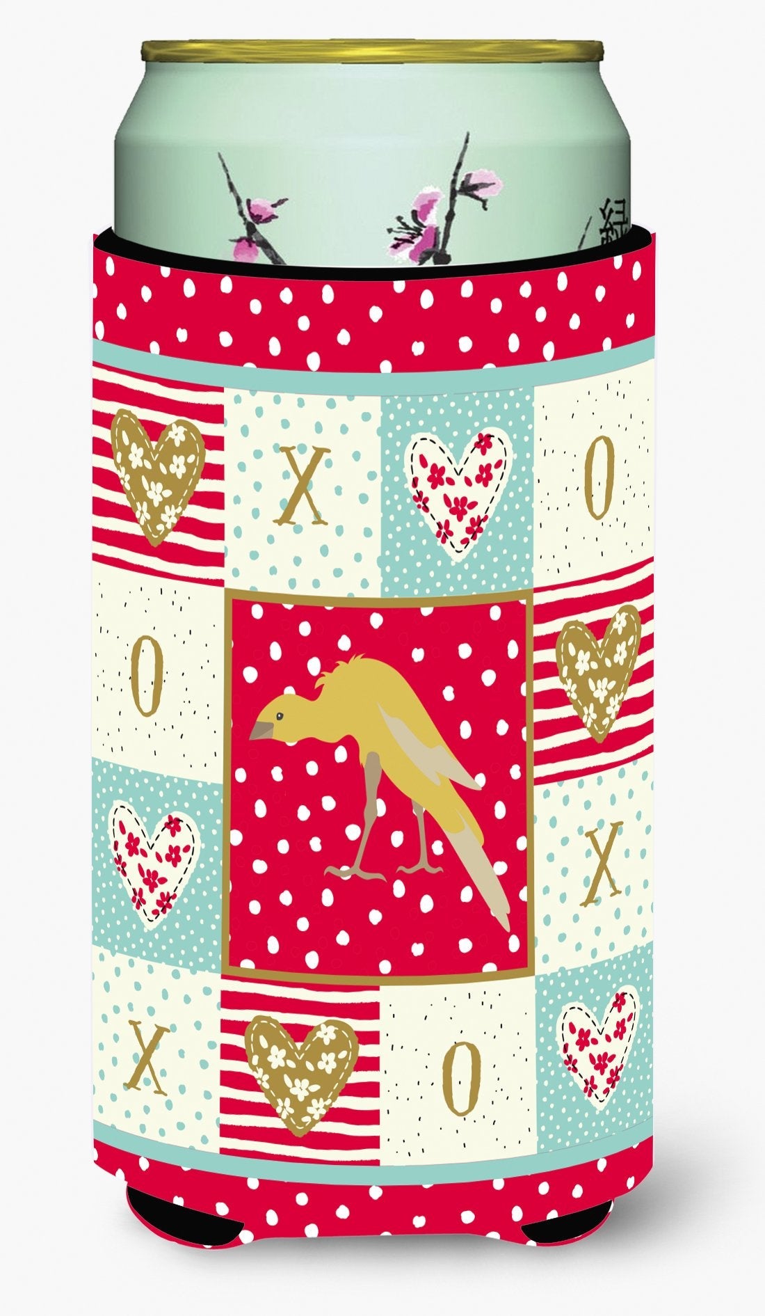 Belgian Hunchback Canary Love Tall Boy Hugger Can Cooler Sleeve Machine Washable Drink Collapsible Insulator Beverage Insulated Holder