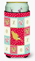 Border Canary Love Tall Boy Hugger Can Cooler Sleeve Machine Washable Drink Collapsible Insulator Beverage Insulated Holder