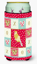 French Curly Canary Love Tall Boy Hugger Can Cooler Sleeve Machine Washable Drink Collapsible Insulator Beverage Insulated Holder
