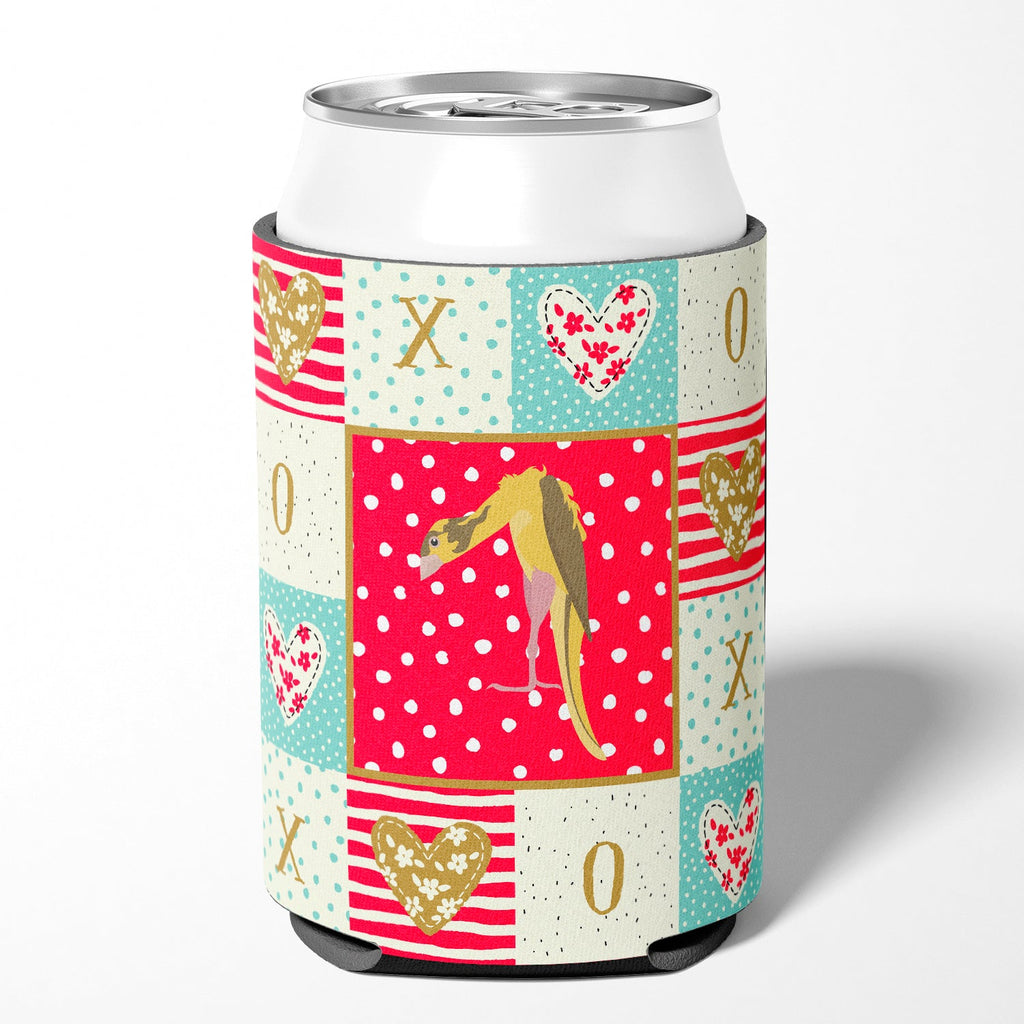 Jibso Canary Love Can or Bottle Hugger Cooler Sleeve for Standard 12 oz Cans, Insulated Foam Beer & Soda Can Hugger Reusable