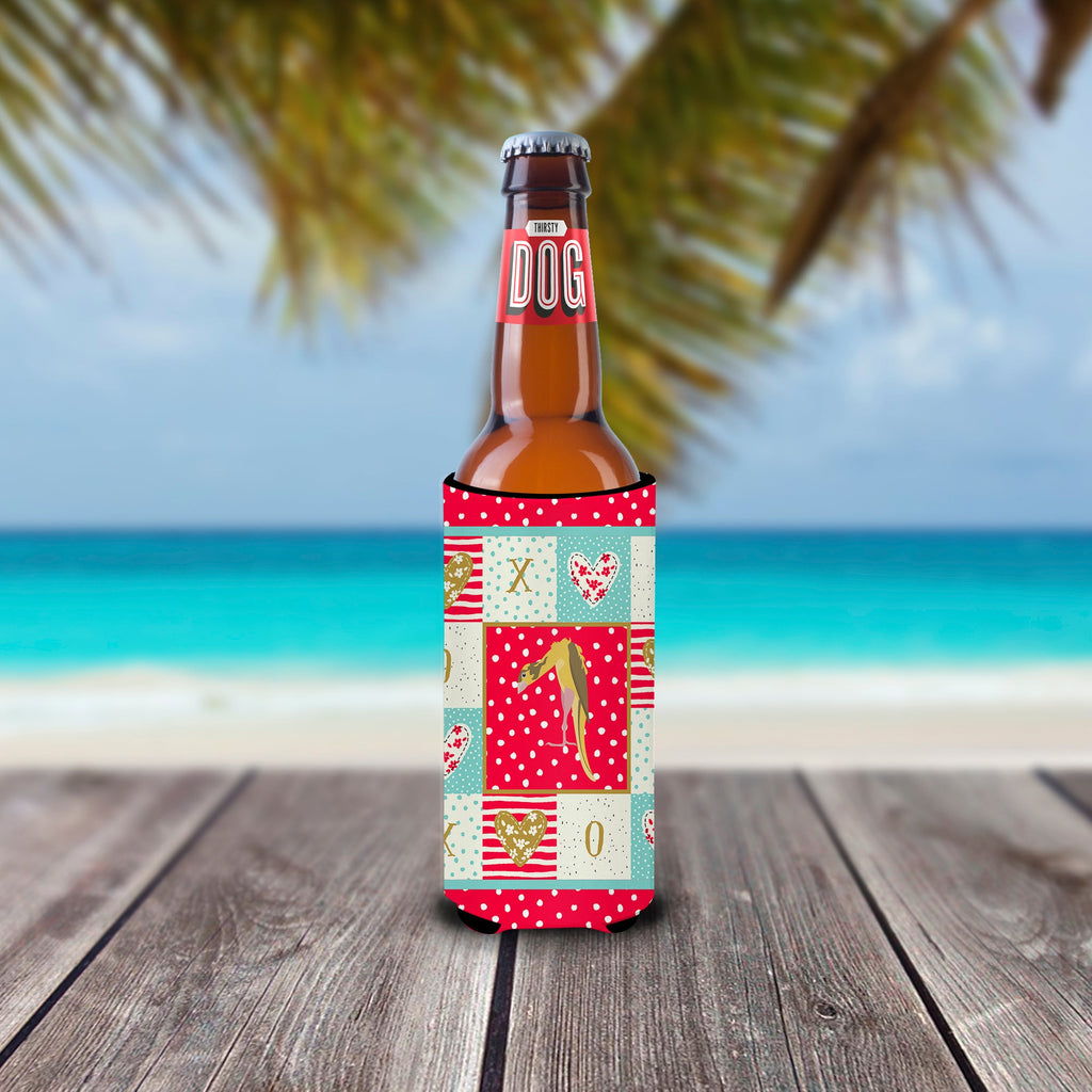 Jibso Canary Love Slim Can Hugger , Insulated Foam Hugger for 12 oz Slim Cans, Beer Bottles & Water Bottles, Printed in USA