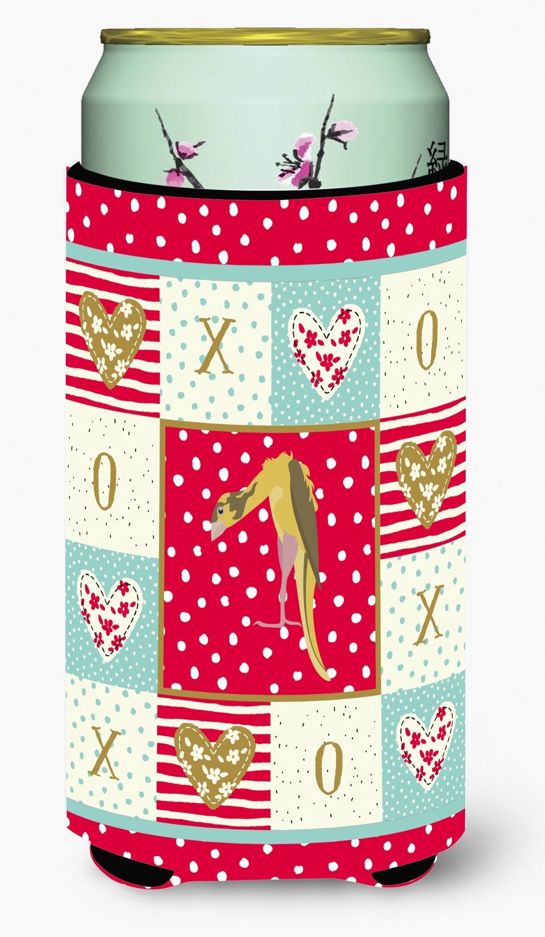 Jibso Canary Love Tall Boy Hugger Can Cooler Sleeve Machine Washable Drink Collapsible Insulator Beverage Insulated Holder