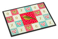 Lizard Canary Love Doormat Indoor Outdoor 18H X 27W Front Door Mat Rugs for Entryway, Non Slip Washable