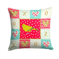 London Canary Love Decorative Throw Pillow 14x14 Indoor Outdoor Accent Cushion, Fabric Cover with Insert for Sofa, Bed, Porch & Living Room