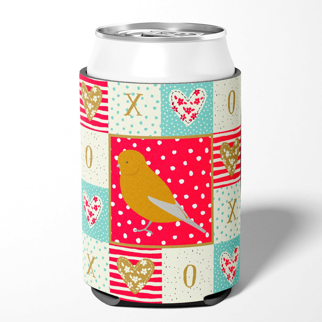 Norwich Canary Love Can or Bottle Hugger Cooler Sleeve for Standard 12 oz Cans, Insulated Foam Beer & Soda Can Hugger Reusable