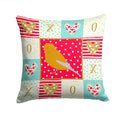 Norwich Canary Love Decorative Throw Pillow 14x14 Indoor Outdoor Accent Cushion, Fabric Cover with Insert for Sofa, Bed, Porch & Living Room