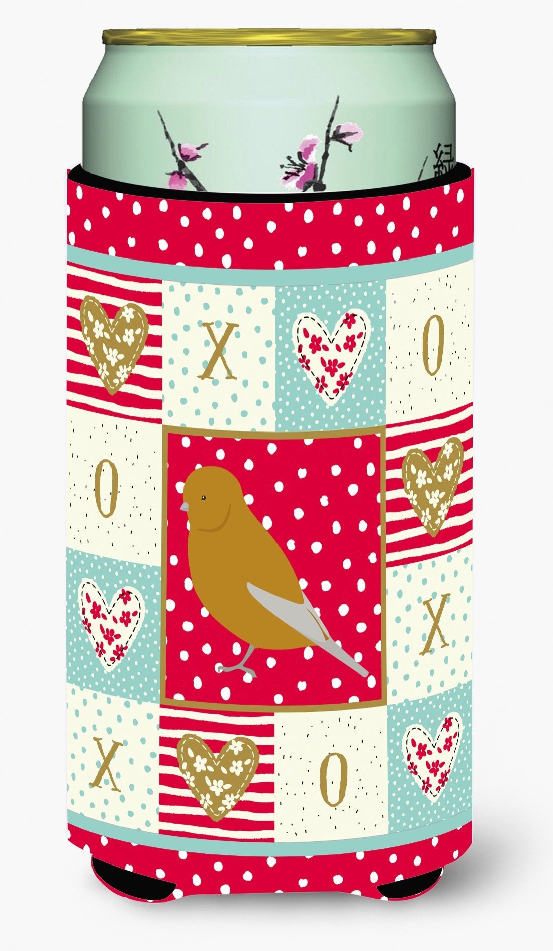 Norwich Canary Love Tall Boy Hugger Can Cooler Sleeve Machine Washable Drink Collapsible Insulator Beverage Insulated Holder