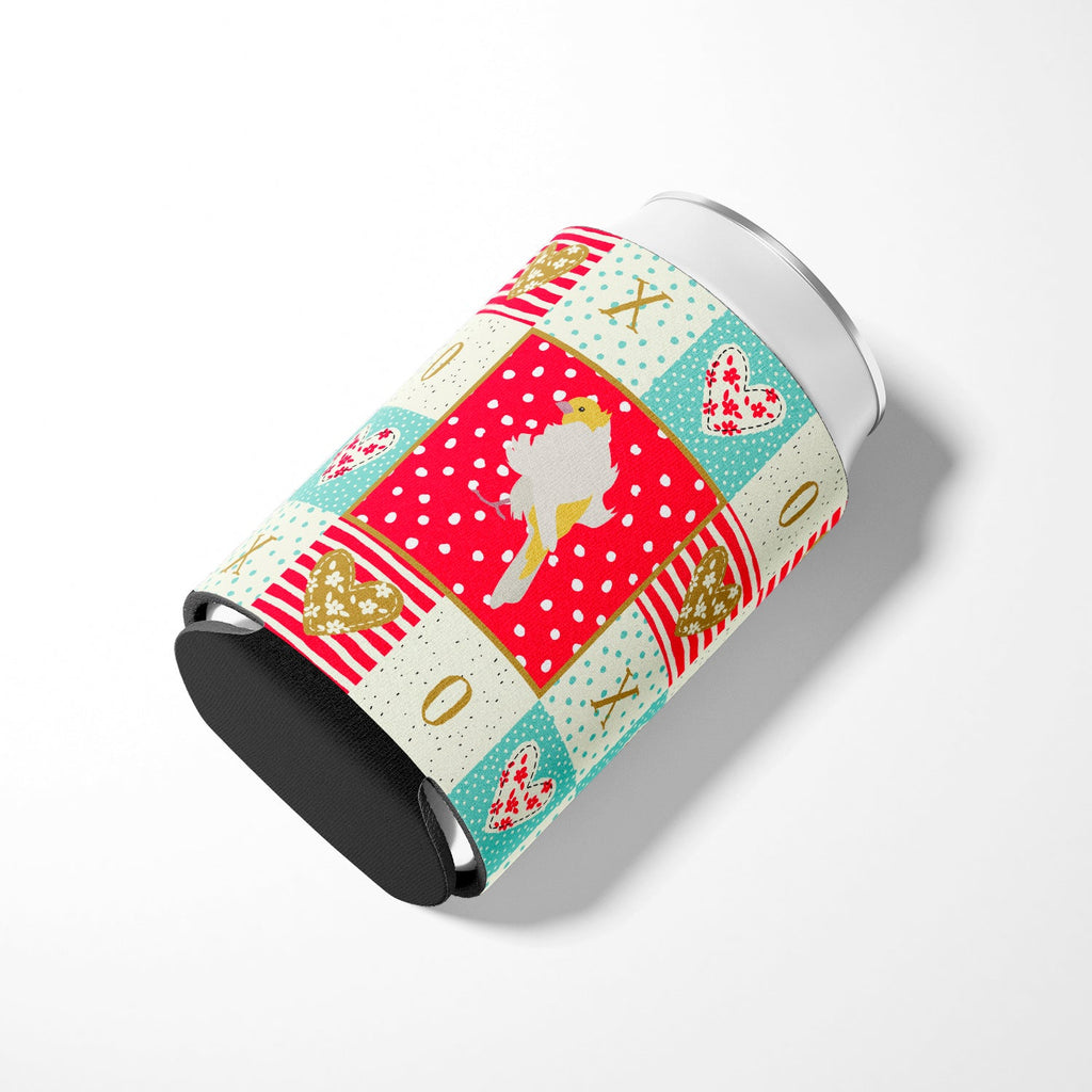 Parisian Trumpeter Canary Love Can or Bottle Hugger Cooler Sleeve for Standard 12 oz Cans, Insulated Foam Beer & Soda Can Hugger Reusable