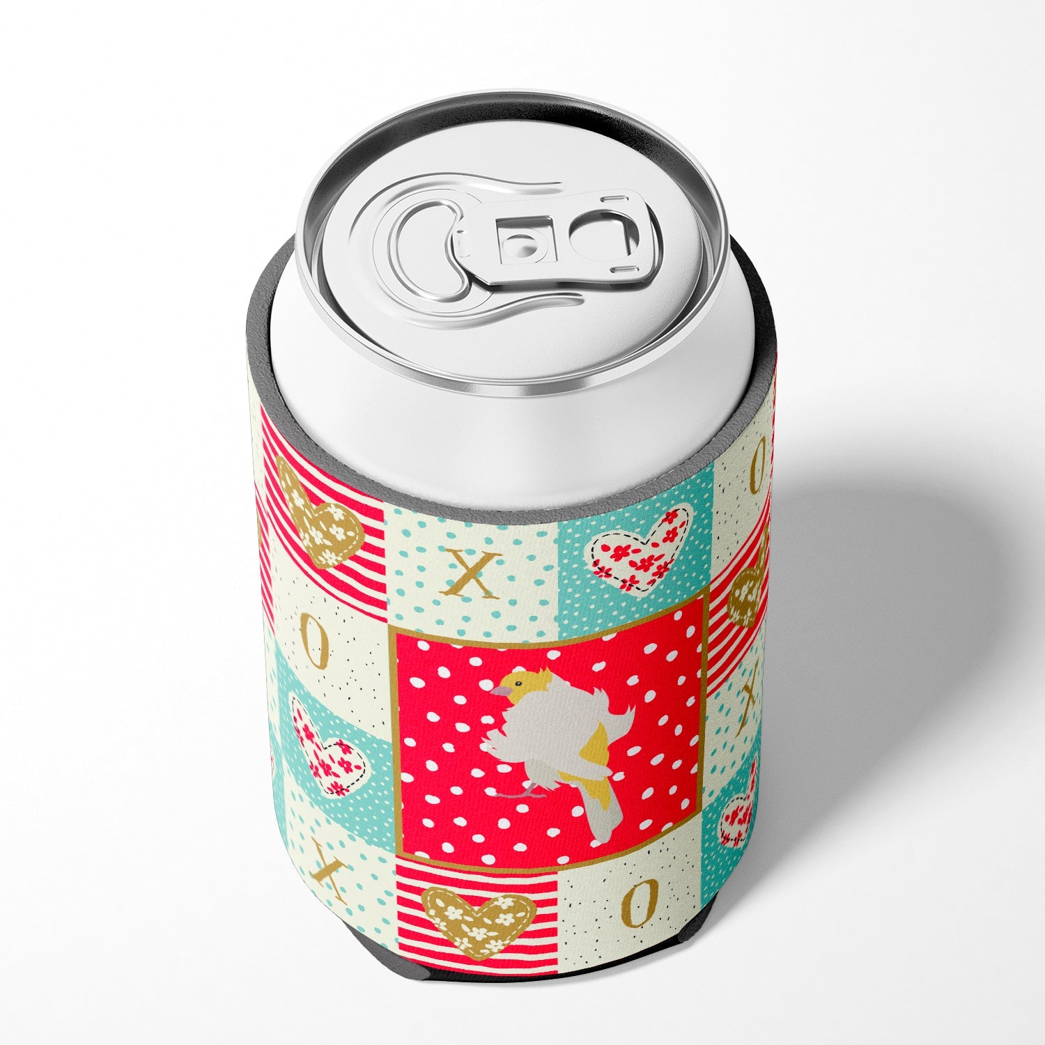 Parisian Trumpeter Canary Love Can or Bottle Hugger Cooler Sleeve for Standard 12 oz Cans, Insulated Foam Beer & Soda Can Hugger Reusable