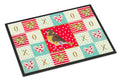 Spanish Canary Love Doormat Indoor Outdoor 24H X 36W Front Door Mat Rugs for Entryway, Non Slip Washable Low Pile,