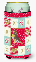 Spanish Canary Love Tall Boy Hugger Can Cooler Sleeve Machine Washable Drink Collapsible Insulator Beverage Insulated Holder