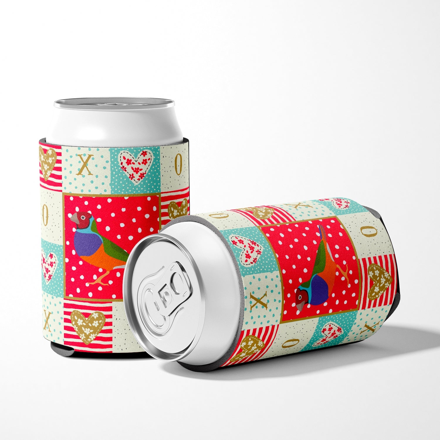 Amadina Love Can or Bottle Hugger Cooler Sleeve for Standard 12 oz Cans, Insulated Foam Beer & Soda Can Hugger Reusable