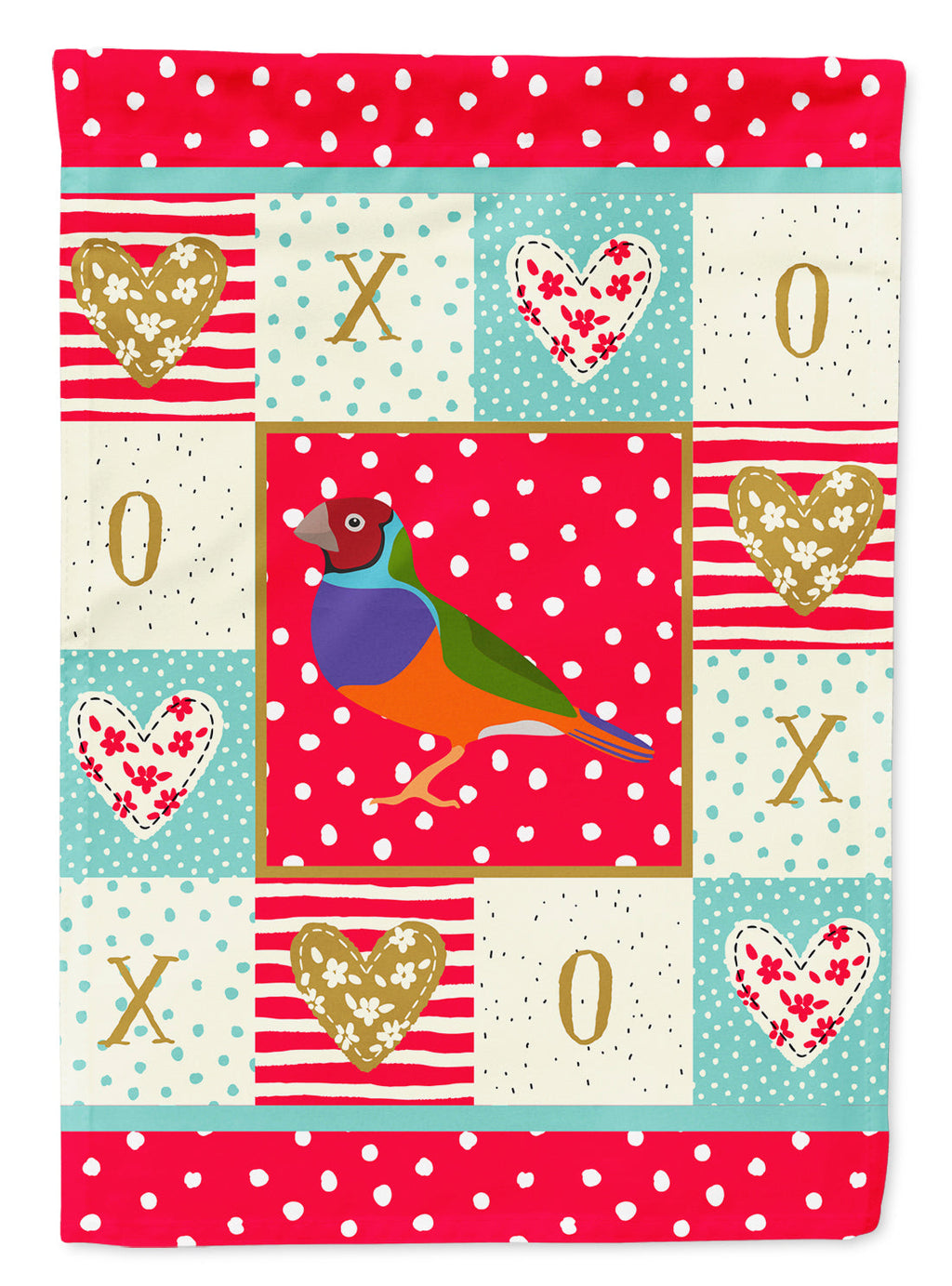 Amadina Love House Flag 28x40 Porch Sleeve Pole Decorative Outside Yard Banner Artwork Wall Hanging, Polyester