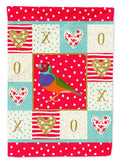Amadina Love House Flag 28x40 Porch Sleeve Pole Decorative Outside Yard Banner Artwork Wall Hanging, Polyester