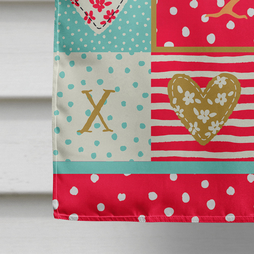 Amadina Love House Flag 28x40 Porch Sleeve Pole Decorative Outside Yard Banner Artwork Wall Hanging, Polyester
