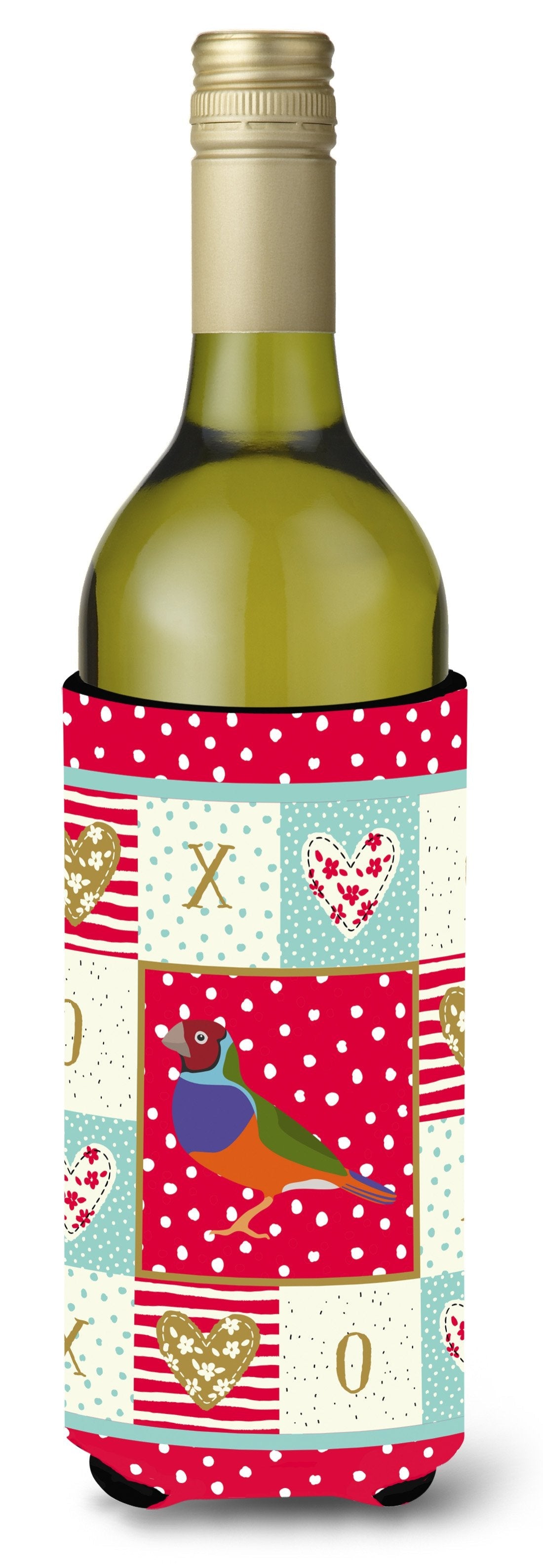 Amadina Love Wine Bottle Hugger Gift Sleeve for Standard 750 ml Bottles, Insulated Reusable Also Fits Mini Shot & Pint Bottles