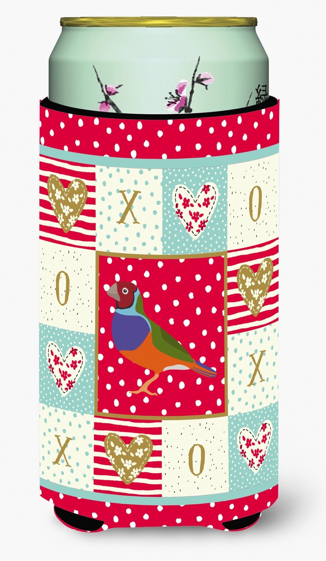 Amadina Love Tall Boy Hugger Can Cooler Sleeve Machine Washable Drink Collapsible Insulator Beverage Insulated Holder
