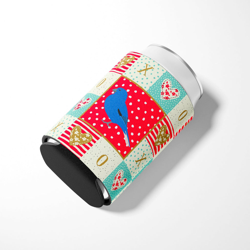 Bunting Love Can or Bottle Hugger Cooler Sleeve for Standard 12 oz Cans, Insulated Foam Beer & Soda Can Hugger Reusable