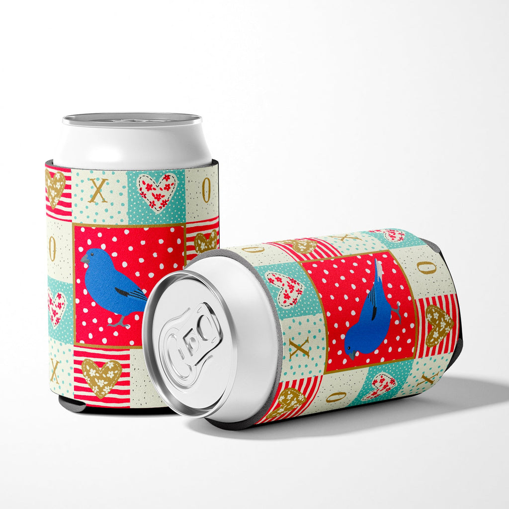 Bunting Love Can or Bottle Hugger Cooler Sleeve for Standard 12 oz Cans, Insulated Foam Beer & Soda Can Hugger Reusable