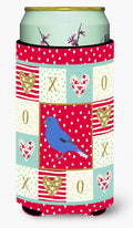 Bunting Love Tall Boy Hugger Can Cooler Sleeve Machine Washable Drink Collapsible Insulator Beverage Insulated Holder