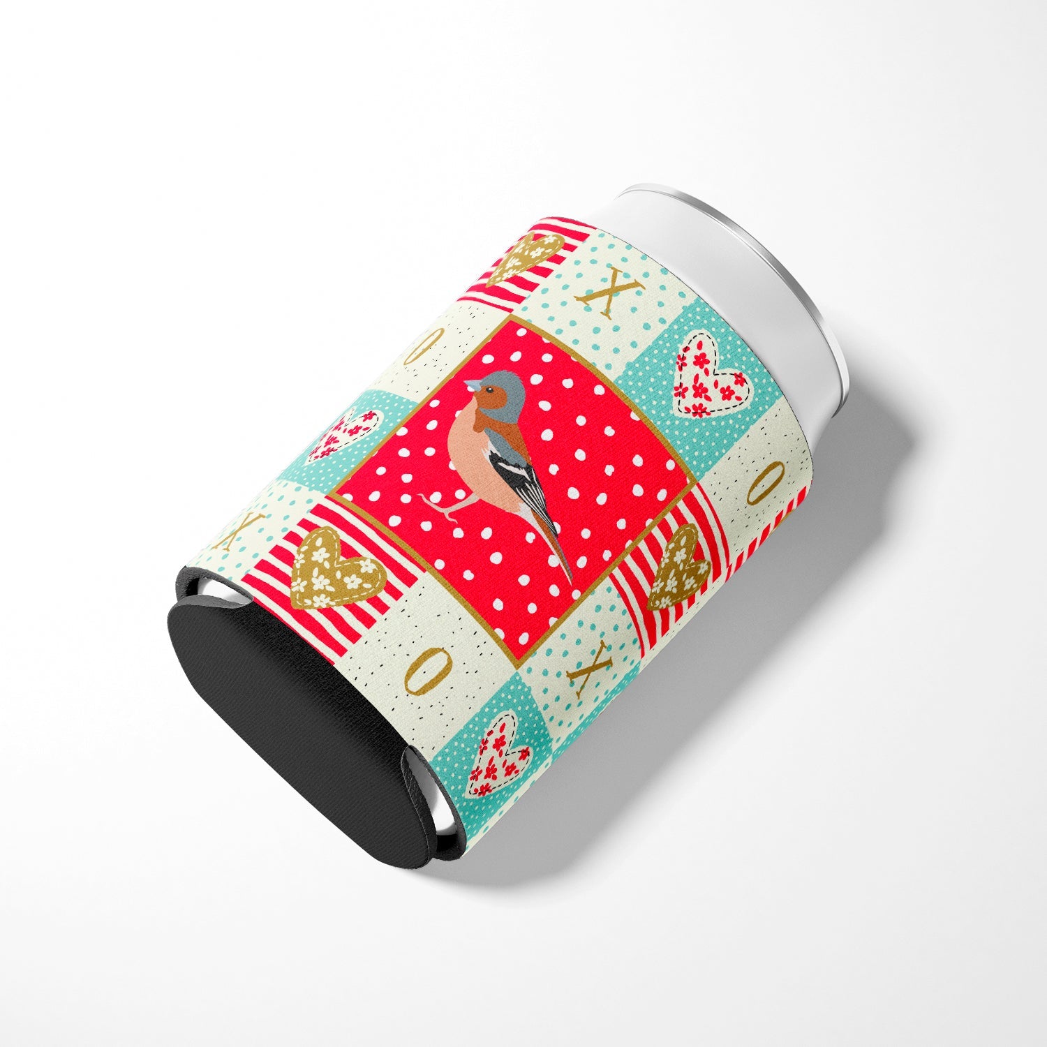 Finch Love Can or Bottle Hugger Cooler Sleeve for Standard 12 oz Cans, Insulated Foam Beer & Soda Can Hugger Reusable