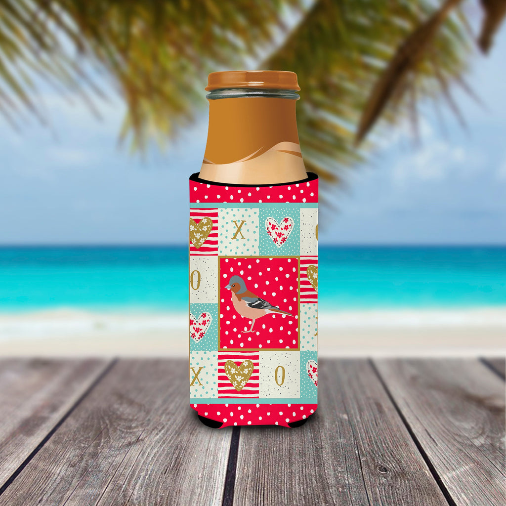 Finch Love Slim Can Hugger , Insulated Foam Hugger for 12 oz Slim Cans, Beer Bottles & Water Bottles, Printed in USA