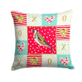 Gold Finch Love Decorative Throw Pillow 14x14 Indoor Outdoor Accent Cushion, Fabric Cover with Insert for Sofa, Bed, Porch & Living Room