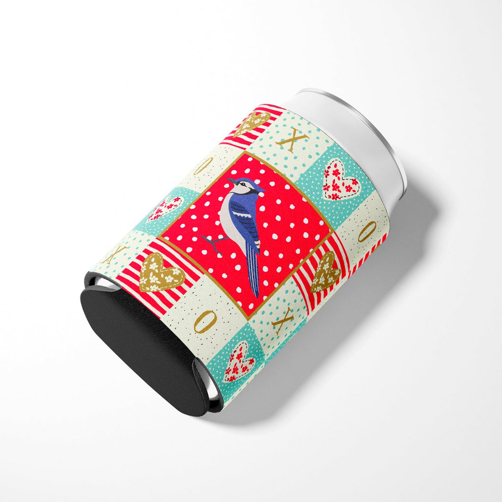Jay Bird Love Can or Bottle Hugger Cooler Sleeve for Standard 12 oz Cans, Insulated Foam Beer & Soda Can Hugger Reusable