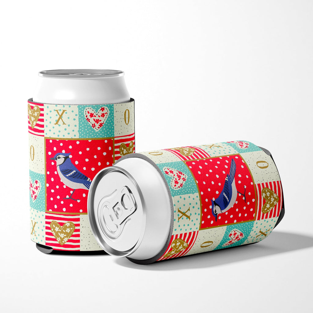 Jay Bird Love Can or Bottle Hugger Cooler Sleeve for Standard 12 oz Cans, Insulated Foam Beer & Soda Can Hugger Reusable