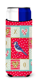 Jay Bird Love Slim Can Hugger , Insulated Foam Hugger for 12 oz Slim Cans, Beer Bottles & Water Bottles, Printed in USA