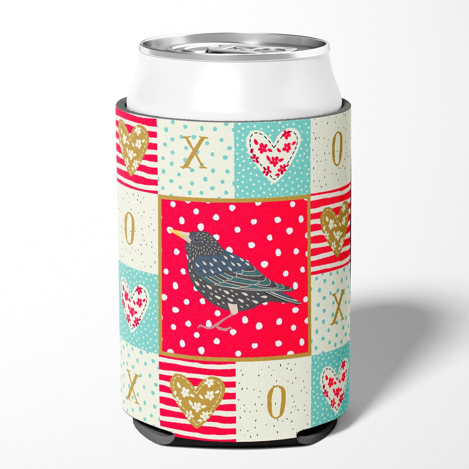 Starling Love Can or Bottle Hugger Cooler Sleeve for Standard 12 oz Cans, Insulated Foam Beer & Soda Can Hugger Reusable