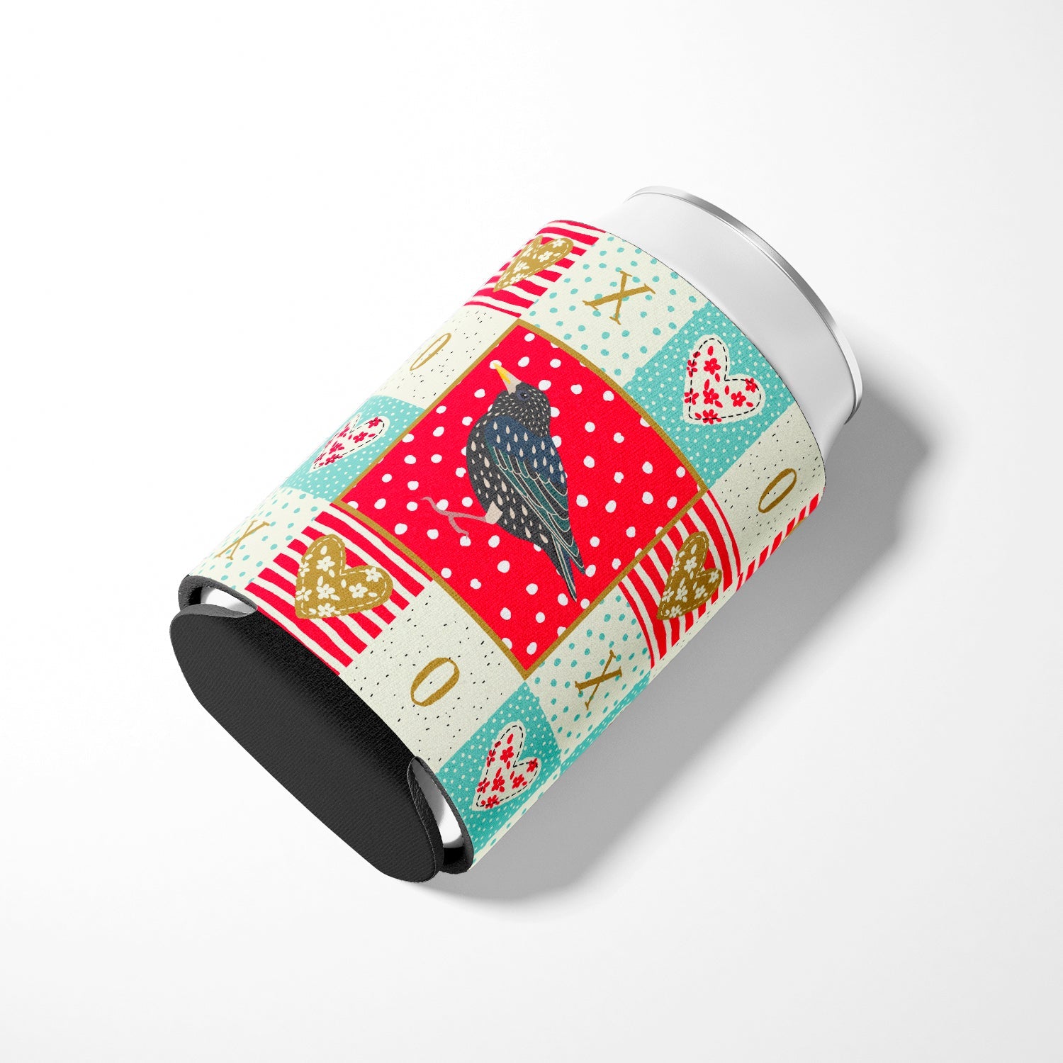 Starling Love Can or Bottle Hugger Cooler Sleeve for Standard 12 oz Cans, Insulated Foam Beer & Soda Can Hugger Reusable