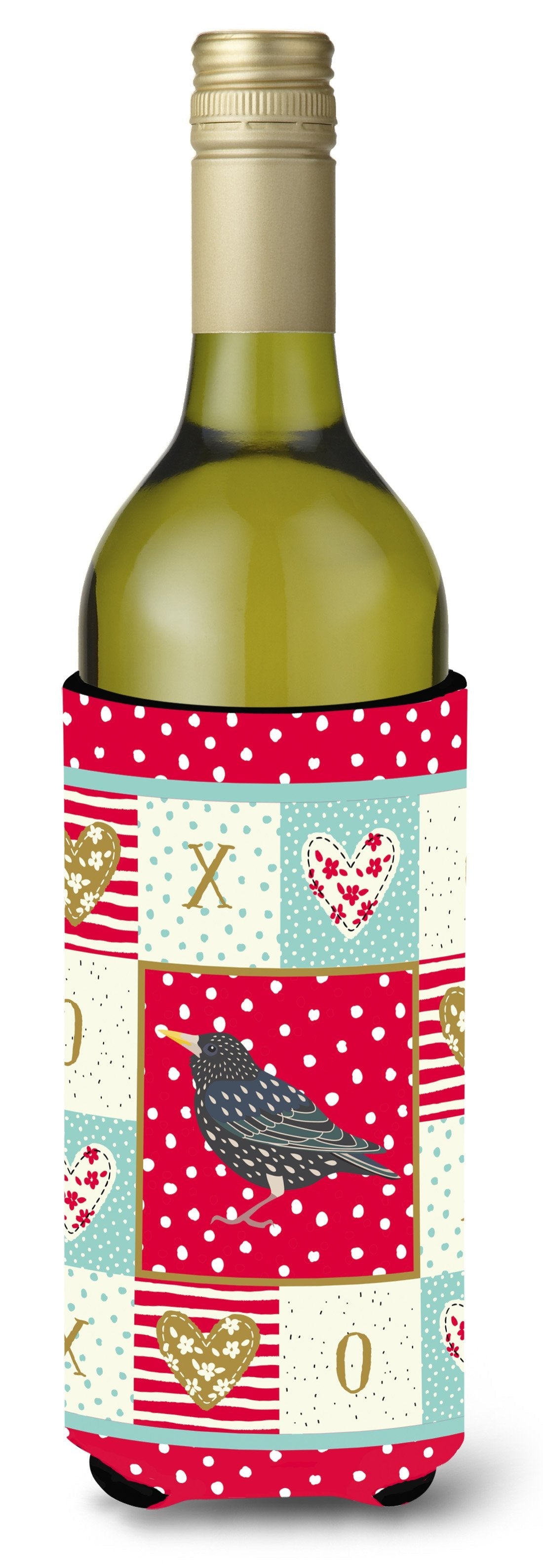 Starling Love Wine Bottle Hugger Gift Sleeve for Standard 750 ml Bottles, Insulated Reusable Also Fits Mini Shot & Pint Bottles