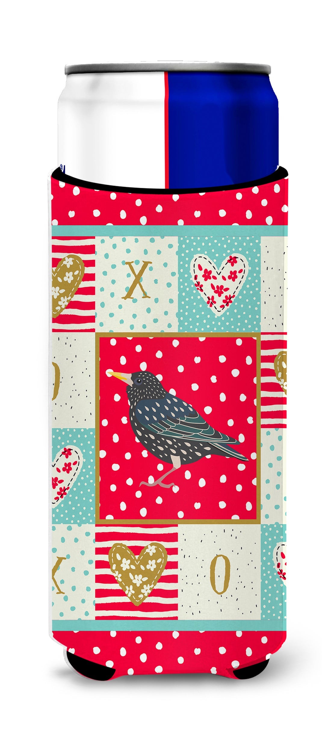 Starling Love Slim Can Hugger , Insulated Foam Hugger for 12 oz Slim Cans, Beer Bottles & Water Bottles, Printed in USA