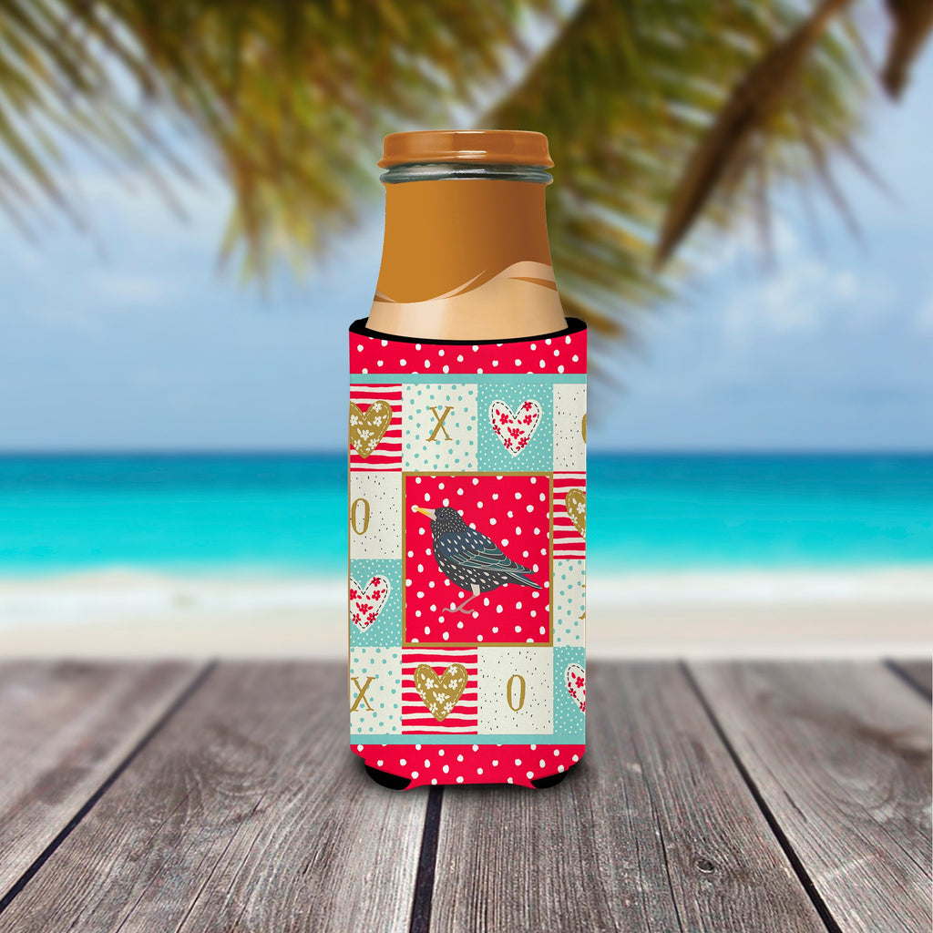 Starling Love Slim Can Hugger , Insulated Foam Hugger for 12 oz Slim Cans, Beer Bottles & Water Bottles, Printed in USA