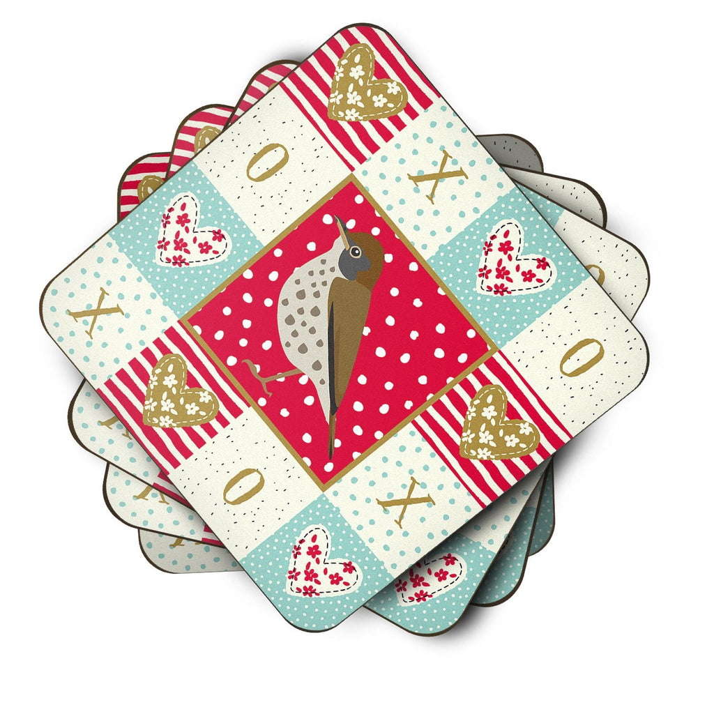Thrush Love Foam Coasters Set of 4 Cup Coasters for Indoor Outdoor, Tabletop Protection, Anti Slip, Mouse pad Material
