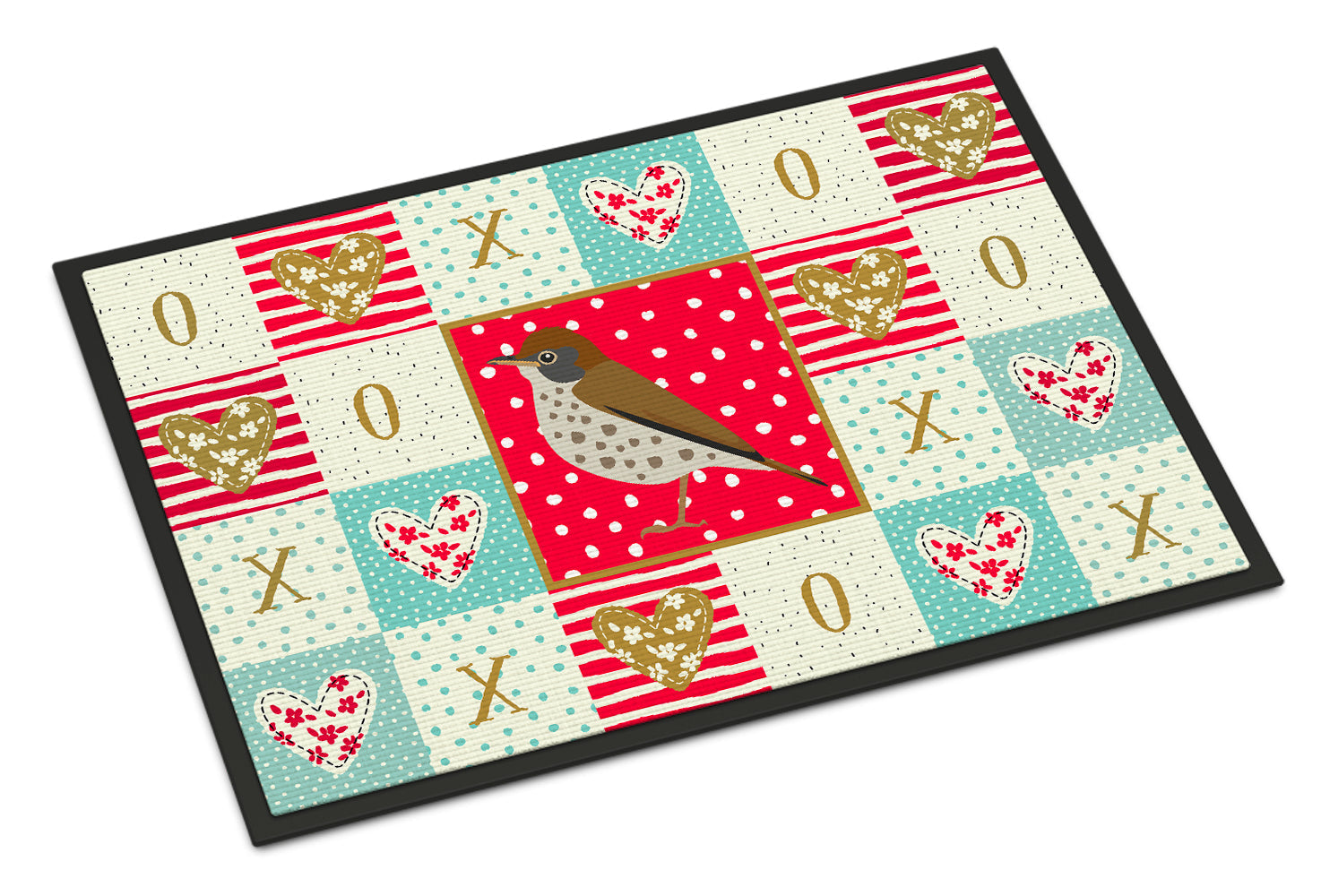 Thrush Love Doormat Indoor Outdoor 18H X 27W Front Door Mat Rugs for Entryway, Non Slip Washable
