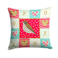 Thrush Love Decorative Throw Pillow 14x14 Indoor Outdoor Accent Cushion, Fabric Cover with Insert for Sofa, Bed, Porch & Living Room