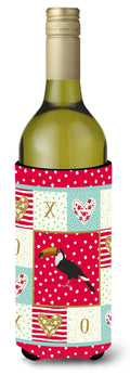 Toucan Love Wine Bottle Hugger Gift Sleeve for Standard 750 ml Bottles, Insulated Reusable Also Fits Mini Shot & Pint Bottles
